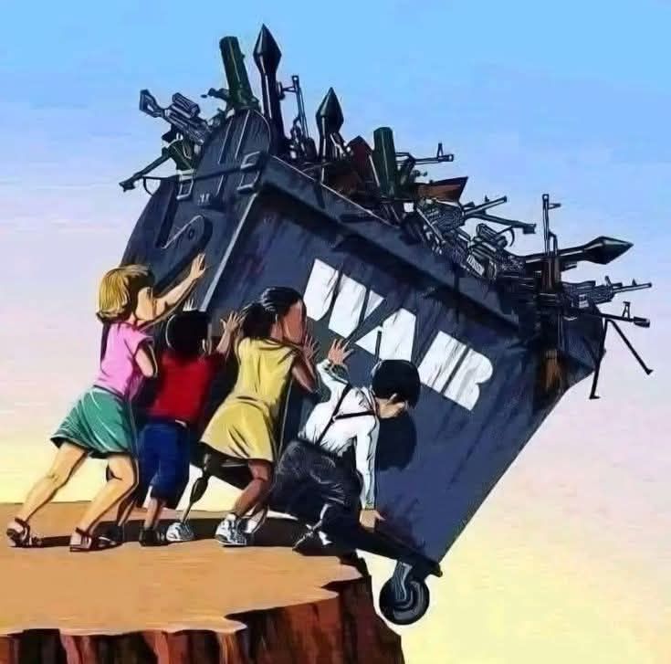 War is not healthy for children and other living things